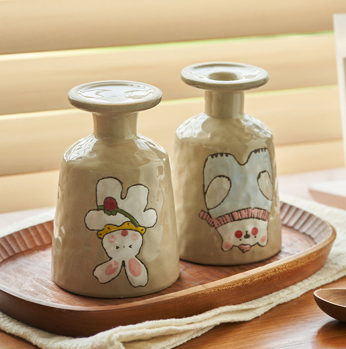 Cute Cartoon Animal Ceramic Mugs Goblets - PeauleyHome