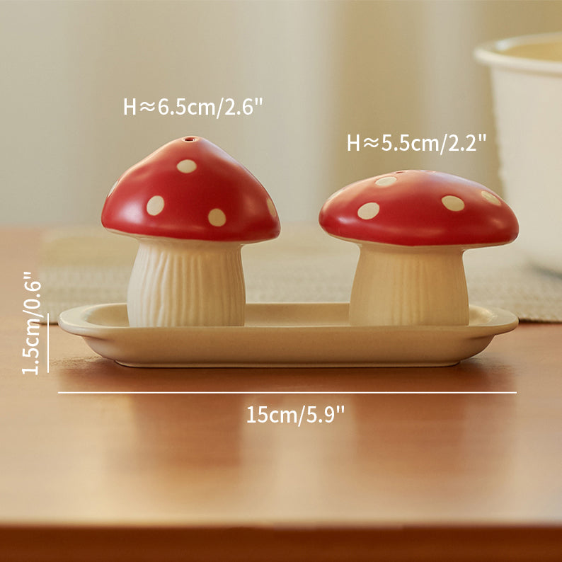 Original Mushroom Theme Ceramic Seasoning Pots - PeauleyHome