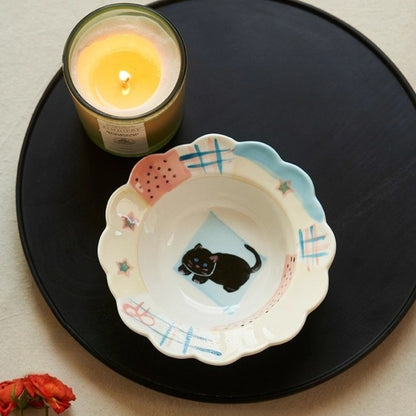 Cute Underglazed Ceramic Plates for Dessert