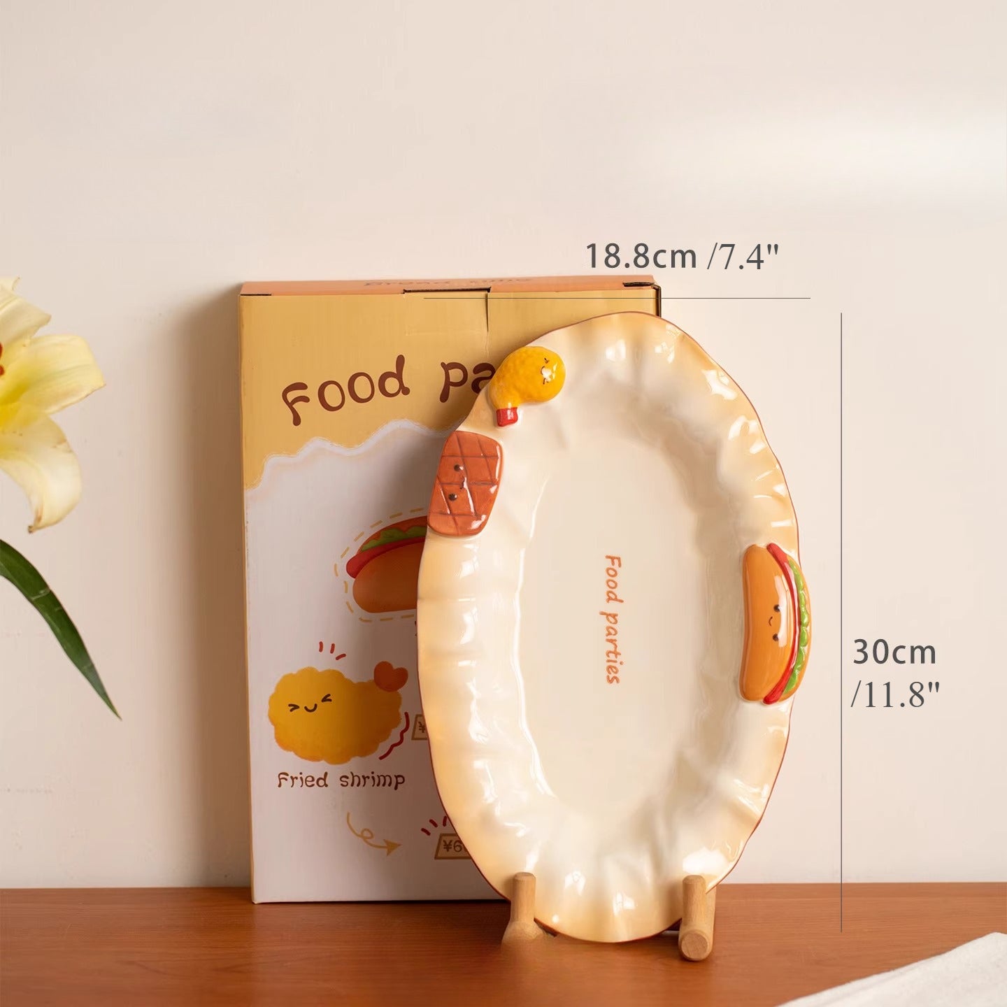 Adorable Ceramic Underglazed Breakfast Plates