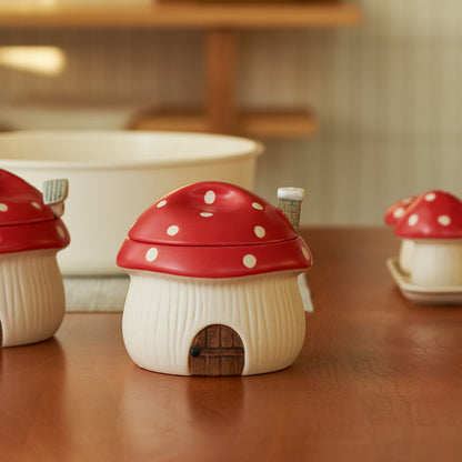 Original Mushroom Theme Ceramic Seasoning Pots - PeauleyHome