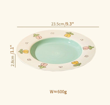 New Arrival Cute Floral Ceramic Bowls Plates - PeauleyHome