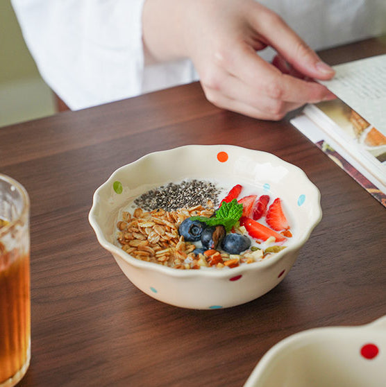 Ceramic Bowl for Salad Fruit Breakfast - PeauleyHome