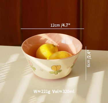 New Arrival Cute Floral Ceramic Bowls Plates - PeauleyHome