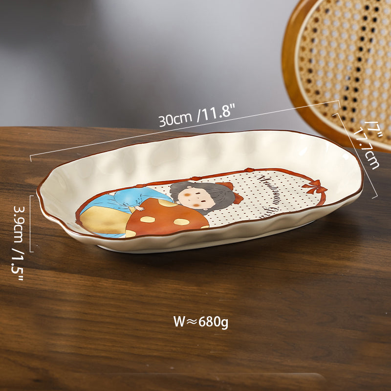 Original Adorable Ceramic Plates Bowls Set - PeauleyHome