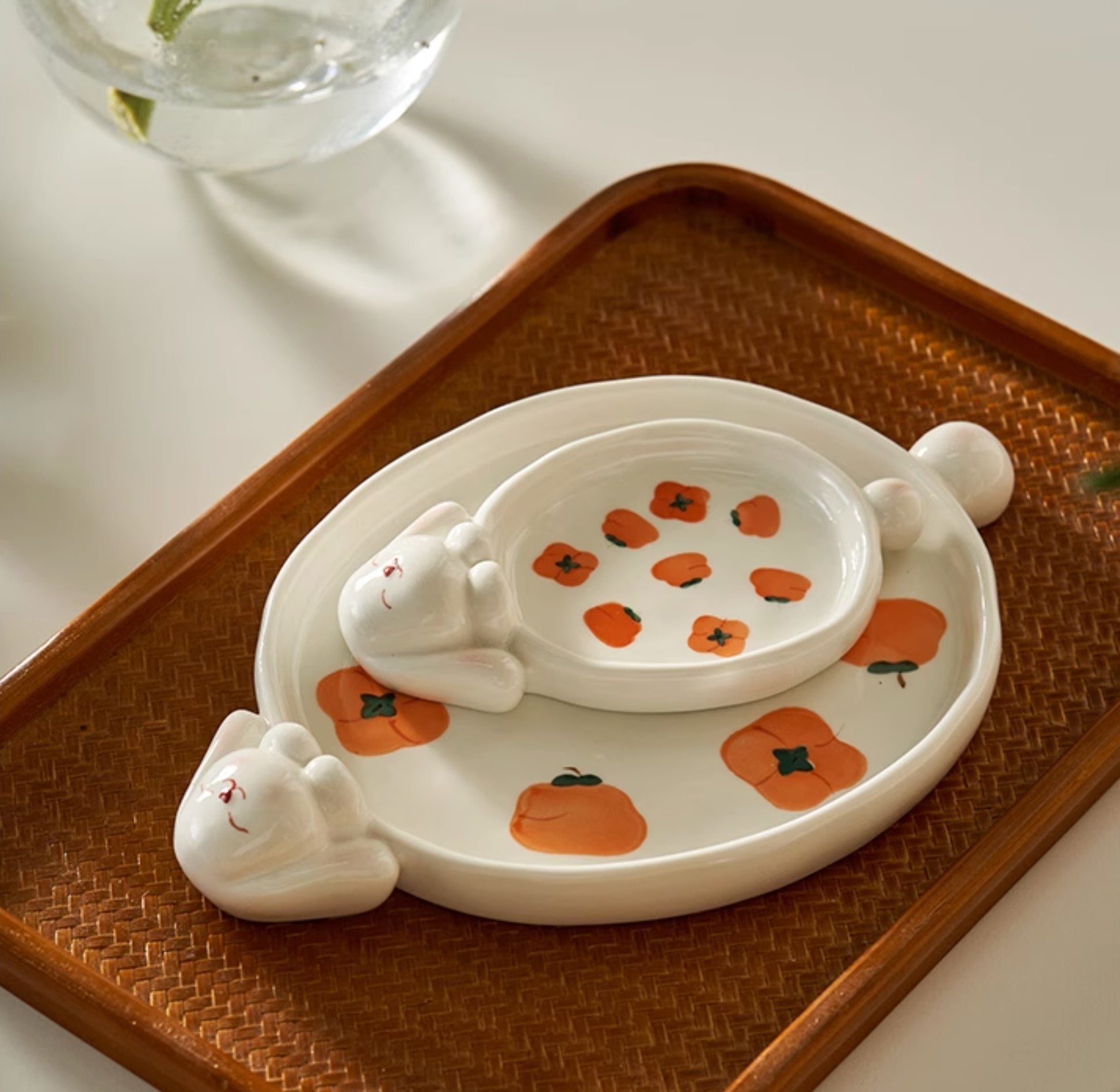 Original Cartoon Bunny Ceramic Plates Tablewares - PeauleyHome