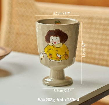 Cute Cartoon Animal Ceramic Mugs Goblets - PeauleyHome