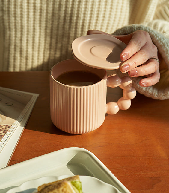 Large-capacity Ceramic Mug with Lids for Ladies - PeauleyHome