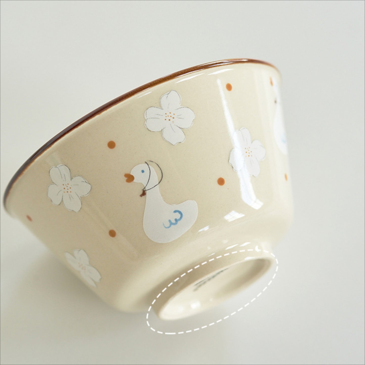 Pretty Floral Ceramic Plates Bowls Set