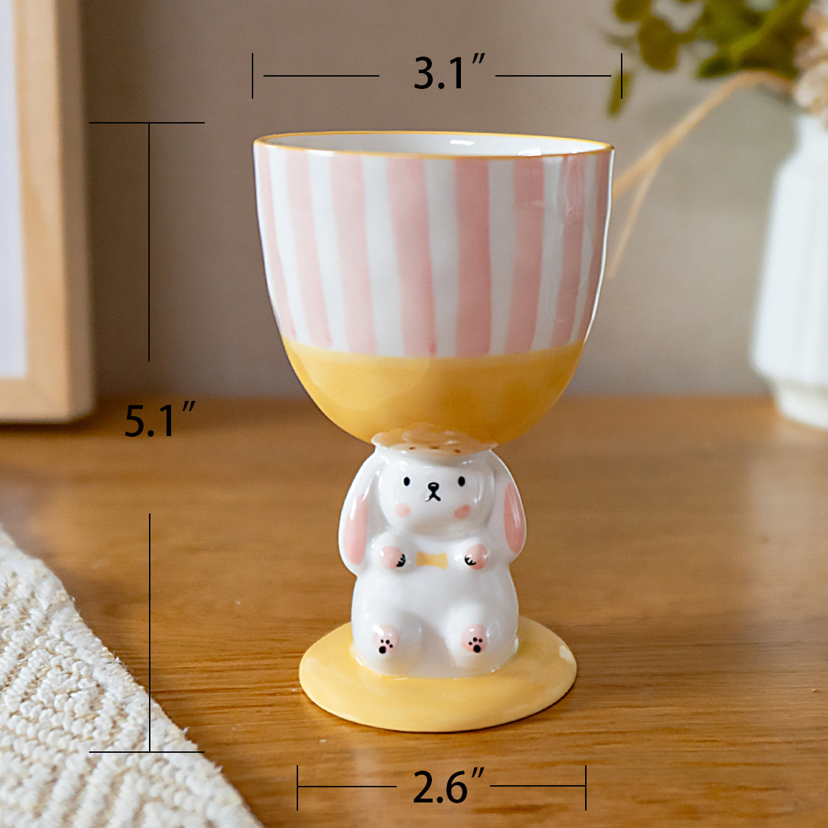 Novelty Bunny Cup Lovely Ceramic Mug Goblet Ideal Gifts - PeauleyHome