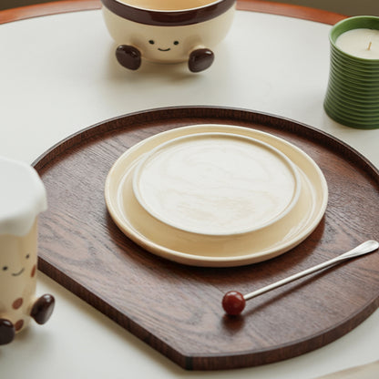 Cute Underglazed Ceramic Cup Bowl Plate