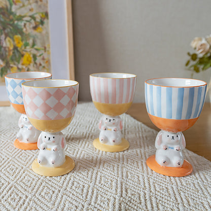 Novelty Bunny Cup Lovely Ceramic Mug Goblet Ideal Gifts - PeauleyHome