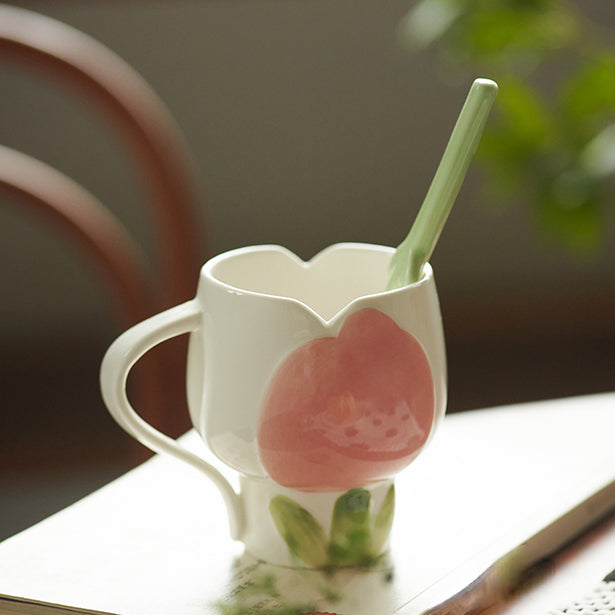 Original Adorable Tulips Ceramics Coffee Mugs