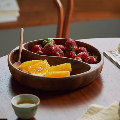 Delicate Wooden Tray for Fruits Desserts