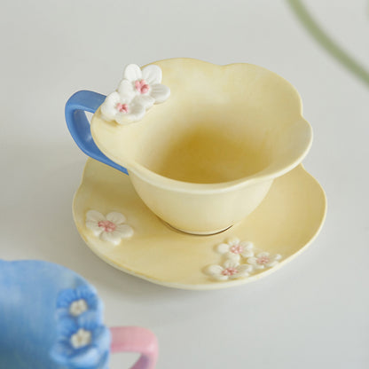 Delicate Pink Ceramic Cup Set