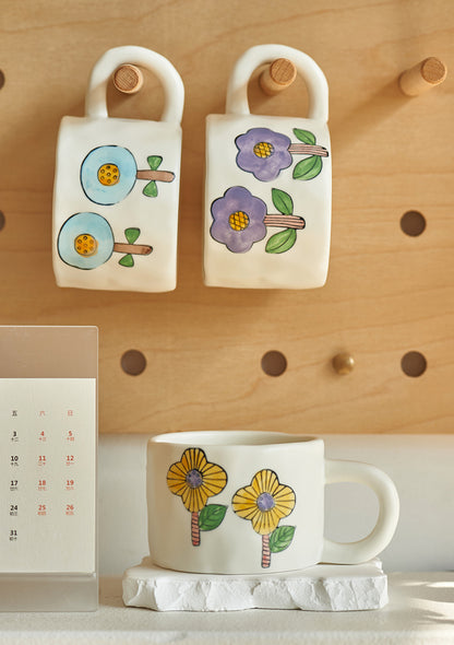 Lovely Hand-painted Coffee Mug for Home Office - PeauleyHome