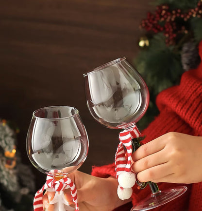 Christmas Series Glass Goblet Wineglass for Champagne