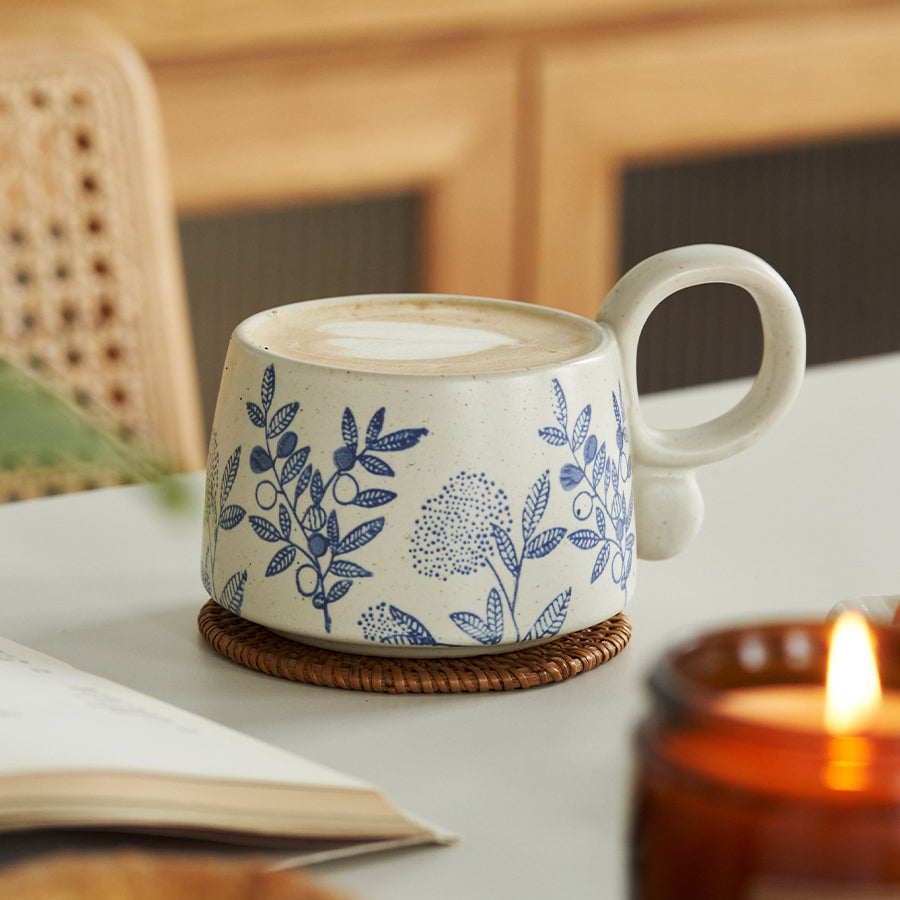 Vintage Ceramic Coffee Mug for Afternoon Tea