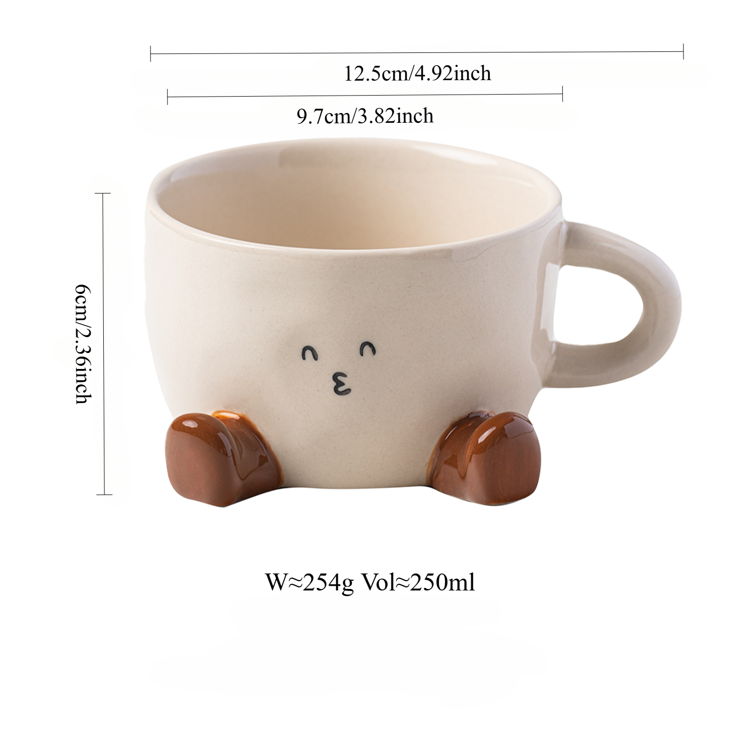 Adorable Ceramic Mug for Tea or Coffee