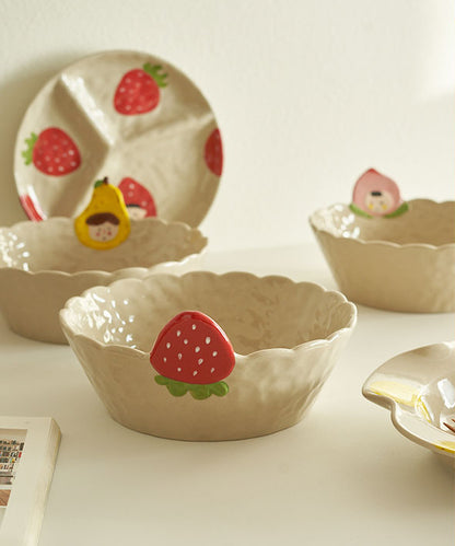 Cute Cartoon Divided Fruit Plates Bowls - PeauleyHome