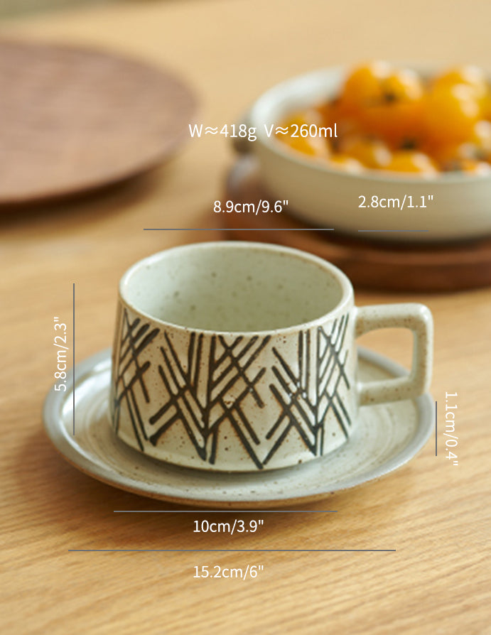 Vintage Ceramic Coffee Mugs for Home and Office - PeauleyHome