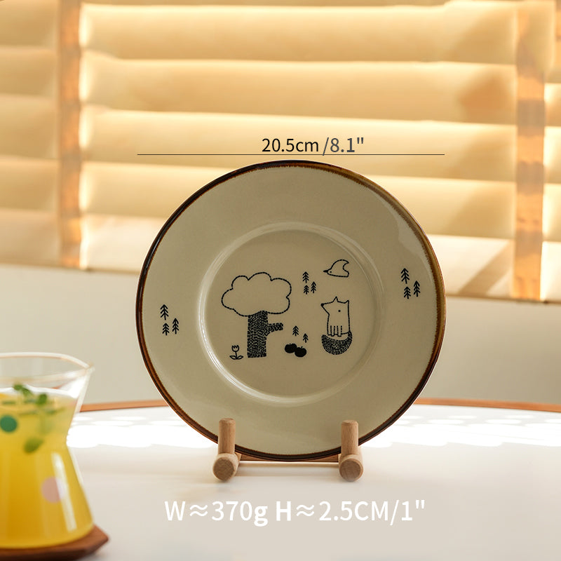 New Arrival Pretty Ceramic Plates Bowls Set