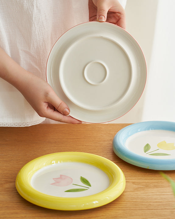 Adorable Ceramic Plates for Salad Fruits - PeauleyHome