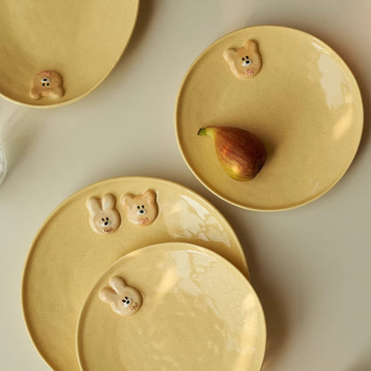 Adorable Yellow Ceramic Bowls Plates Mugs