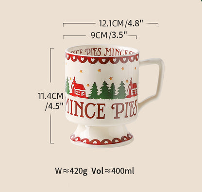 Christmas Series Ceramic Coffee Mug for Breakfast