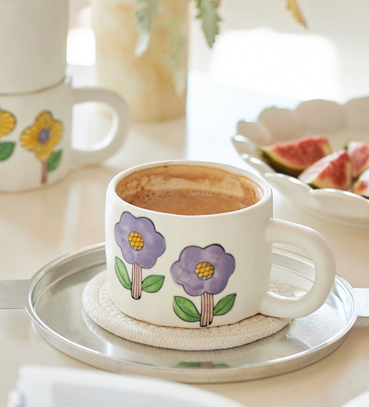 Lovely Hand-painted Coffee Mug for Home Office - PeauleyHome