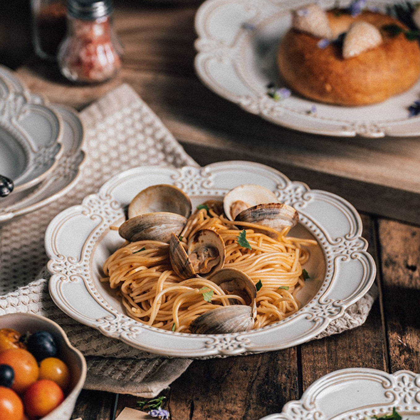 Pretty Vintage Ceramic Plates and Bowls