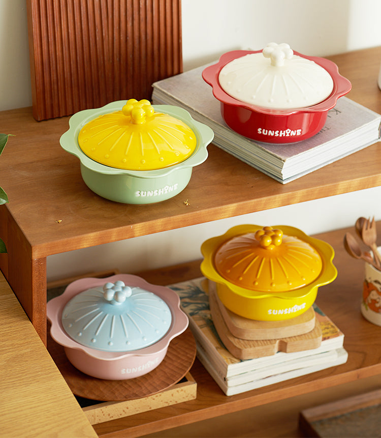 Original Adorable Ceramic Noodle Bowls Stewpot - PeauleyHome