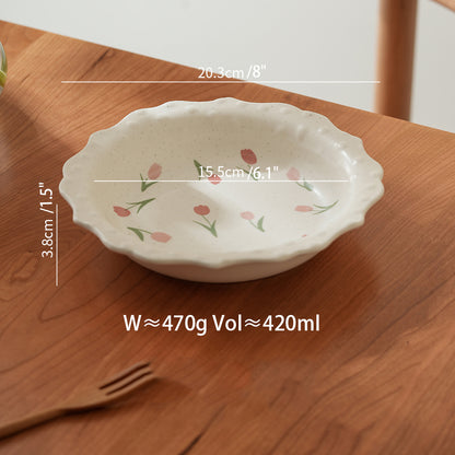 Beautiful Floral Ceramic Plates Bowls