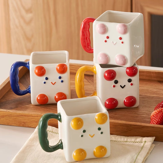 Lovely bulk Ceramic Square Mugs