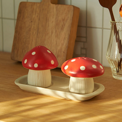 Original Mushroom Theme Ceramic Seasoning Pots - PeauleyHome