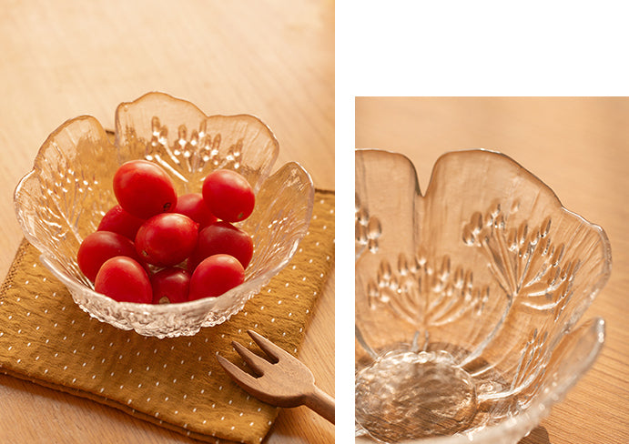 Original Embossed Glass Bowls for Salad Fruits - PeauleyHome