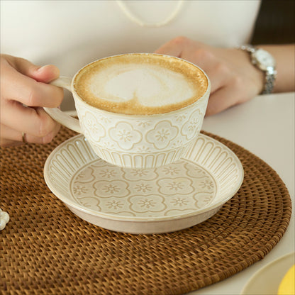 Vintage Ceramic Mug and Saucer for Afternoon Tea