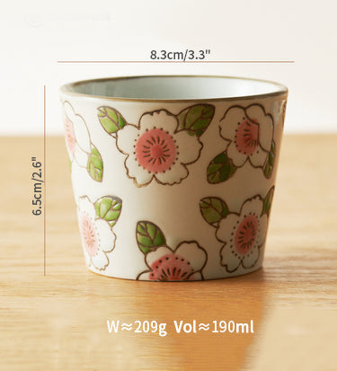 Delicate Artistic Floral Coffee Mugs Tea Cups - PeauleyHome