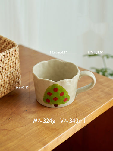 Ceramic Fruit Mug for Afternoon Tea Coffee - PeauleyHome