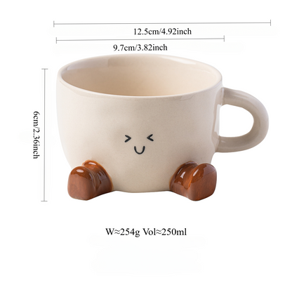 Adorable Ceramic Mug for Tea or Coffee