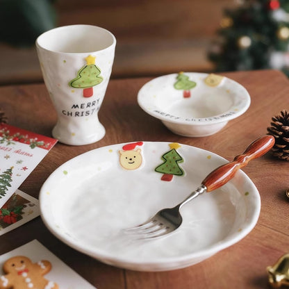 Premium Christmas Plates for Salad and Fruits
