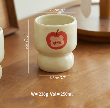 Original Cartoon Handmade Ceramic Cup Mug - PeauleyHome