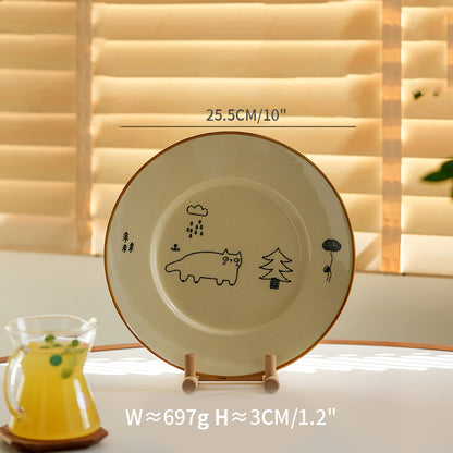 New Arrival Pretty Ceramic Plates Bowls Set