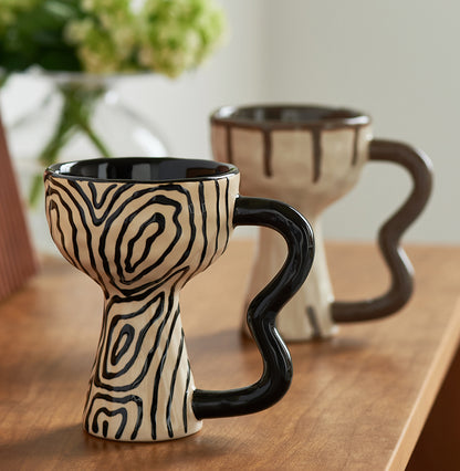 Original Handmade Irregular Ceramic Coffee Mugs goblets - PeauleyHome