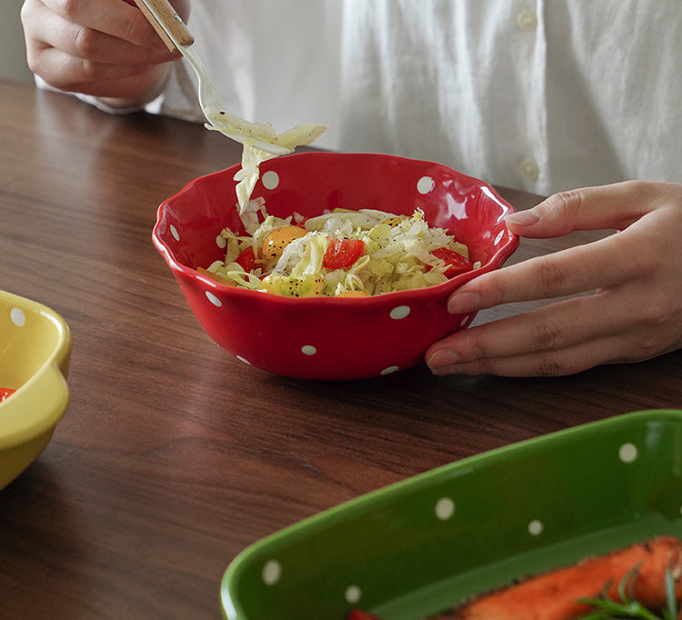 Ceramic Bowl for Salad Fruit Breakfast - PeauleyHome