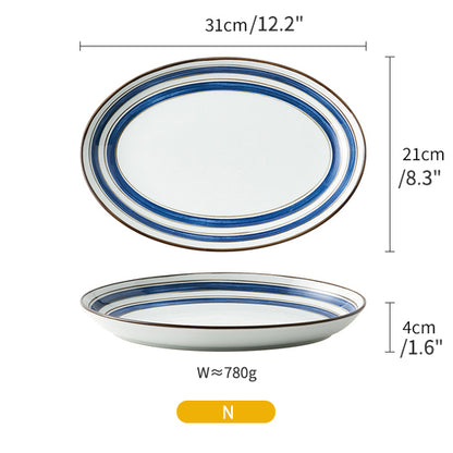 Japanese Style Original Ceramic Plates Bowls Tableware - PeauleyHome