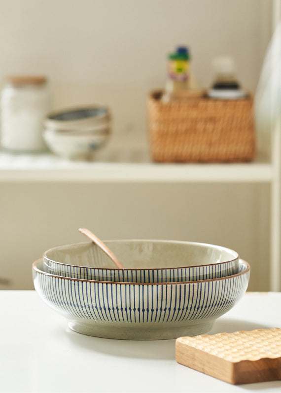 Classy Ceramic Large Soup Dish Bowls - PeauleyHome