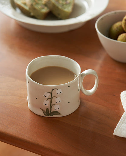 Lily of the Valley Mug Ceramic Cup Plates Bowls - PeauleyHome