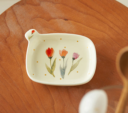 Pretty Floral Ceramic Bowls Plates Mugs for Breakfast - PeauleyHome