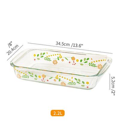 Fish Tray Rectangular Glass Plates - PeauleyHome